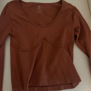 Aerie Long Sleeve Tee - Brown
